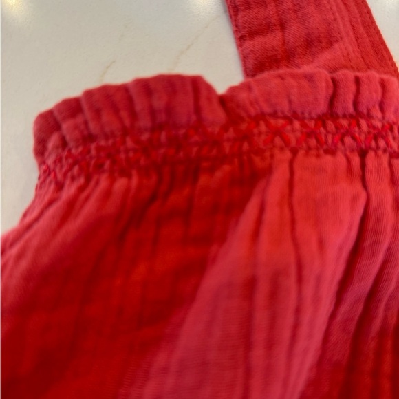 Pact Adjustable Strap Organic Cotton Tied Front Cropped Tank / small - Picture 5 of 9